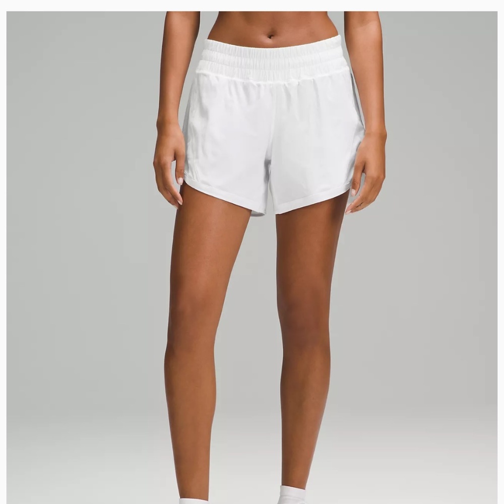 Lululemon Track That Short MR 5” Size 6 White
